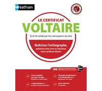 Collectif, Pascal Hostachy – Le certificat Voltaire – Écrit et validé par les concepteurs du test