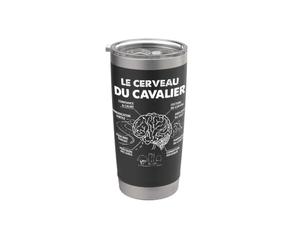 le cerveau de cavalier équitation cheval chevaux chevalier Gobelet isotherme en acier inoxydable double paroi