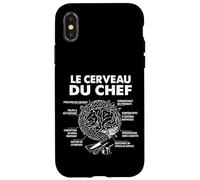 Le Cerveau du Chef Cuisine Food Cuisinier Chef cuisto Drôle Coque pour iPhone X/XS
