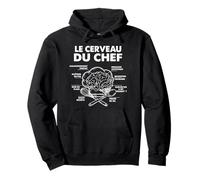 Le Cerveau du Chef Cuisine Food Cuisinier Chef cuisto Drôle Sweat à Capuche