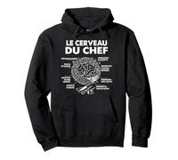 Le Cerveau du Chef Cuisine Food Cuisinier Chef cuisto Drôle Sweat à Capuche