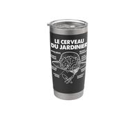 le cerveau du Jardinier Jardin jardinage jardiner Drôle Gobelet isotherme en acier inoxydable double paroi