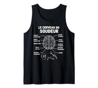 Le Cerveau du Soudeur Soudage Soudure Ouvrier Humour Drôle Débardeur