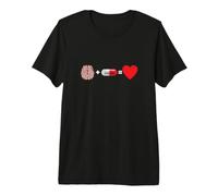 Le Cerveau et Le Placebo sont synonymes d'amour T-Shirt Haut de Gamme