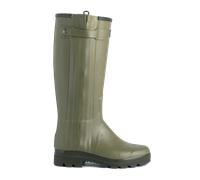 Le Chameau - Leather-Lined Chasseur Boots - Bottes en caoutchouc femme Vert Vierzon - 40 - Tour de mollet 42 cm