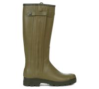 Le Chameau - Leather-Lined Chasseur Boots - Bottes en caoutchouc homme Vert Vierzon - 44 - Tour de mollet 43 cm