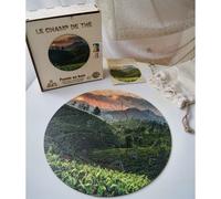 Le champ de thé puzzle bois, c b