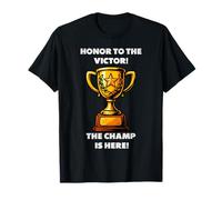 Le champion est ici, gagnant, 1ère place, gagnant, victoire T-Shirt