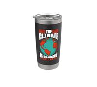 Le changement climatique change le réchauffement climatique Gobelet isotherme en acier inoxydable double paroi