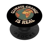 Le Changement Climatique est réel J'aime la Terre - Éco Warrior Statement PopSockets PopGrip Adhésif