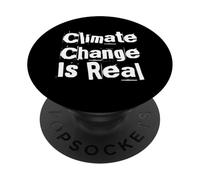Le Changement Climatique est Une véritable Prise de Conscience - Éco-Guerrier PopSockets PopGrip Adhésif