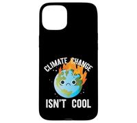 Le Changement Climatique n'est Pas Cool Sad Earth on Fire Meme Coque pour iPhone 15 Plus