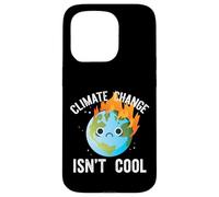 Le Changement Climatique n'est Pas Cool Sad Earth on Fire Meme Coque pour iPhone 15 Pro