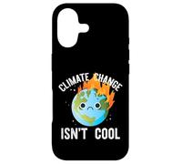 Le Changement Climatique n'est Pas Cool Sad Earth on Fire Meme Coque pour iPhone 17