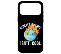 Le Changement Climatique n'est Pas Cool Sad Earth on Fire Meme Coque pour iPhone 17 Pro Max