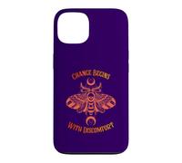 Le Changement Commence par l'inconfort Death Moth Grunge Alternative Coque pour iPhone 13