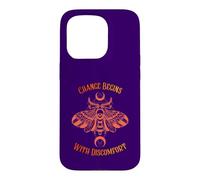 Le Changement Commence par l'inconfort Death Moth Grunge Alternative Coque pour iPhone 15 Pro