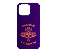 Le Changement Commence par l'inconfort Death Moth Grunge Alternative Coque pour iPhone 16 Pro