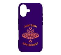 Le Changement Commence par l'inconfort Death Moth Grunge Alternative Coque pour iPhone 17