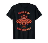 Le Changement Commence par l'inconfort Death Moth Grunge Alternative T-Shirt