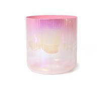 Le chant de cristal, Bol chantant en quartz rose dégradé, 432 Hz 440 Hz, plusieurs tailles, avec maillet et joint torique, for la méditation et le yoga(432hz,8inchF3)