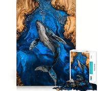 Le Chant de la Baleine Puzzle de 1000 pièces en résine Idéal pour Les Adolescents Jeu de réflexion Activité à la Maison Découpe de qualité supérieure Cadeau de Noël idéal 38x52cm