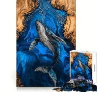 Le Chant de la Baleine Puzzle de 1000 pièces en résine pour Adultes Jeu de réflexion Loisirs créatifs Bords précis Objet de Collection 38x26cm