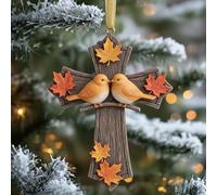 Le chant des oiseaux et la lumière de la foi : exquis croix ornementale collection (A)