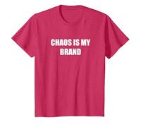 Le Chaos est ma Marque T-Shirt, Enfant, Rouge chiné, 12 Ans