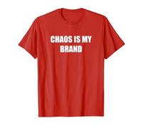Le Chaos est ma Marque T-Shirt, Homme, Rouge, XL