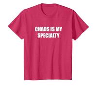 Le Chaos est ma spécialité T-Shirt, Enfant, Rouge chiné, 4 Ans