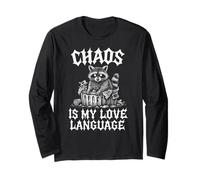 Le chaos est mon raton-raton langage de la langue d'amour Manche Longue