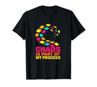 Le Chaos Fait Partie de Mon processus | Spirale colorée T-Shirt