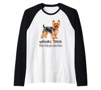 Le Chaos Suit Un Chien Yorkshire Terrier où va Yorkie Manche Raglan