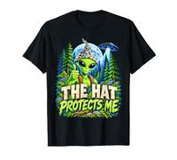 Le Chapeau me protège Alien UFO Conspiracy Space Lover Sci FI T-Shirt