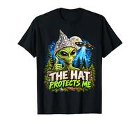 Le Chapeau me protège Chapeau en Aluminium Alien Funny T-Shirt Graphique avec Valeur