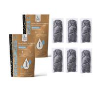 Le Charbon Actif Français, Cartouche Filtrante au Charbon Actif Végétal, Compatible avec Carafes et cartouches Filtrantes Rechargeables, fabriqué en France (2) lot de 3