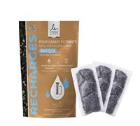 Le Charbon Actif Français, Cartouche Filtrante au Charbon Actif Végétal, Compatible avec Carafes et cartouches Filtrantes Rechargeables, fabriqué en France (1) lot de 3