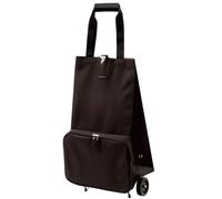 Le chariot de courses à roulettes pliable noir…