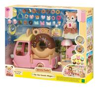 Sylvanian Families - Le Chariot de Donuts - Set 1 Figurine et +30 Accessoires - Plongez dans l'univers de la Famille Sylvanian - Figurines Miniatures - Jouet Enfant 3 Ans et + - 5808