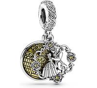 Le Charmery B et B Charme pendant en argent sterling 925 compatible avec les charms Pandora et de nombreux autres bracelets à charms du Royaume-Uni.