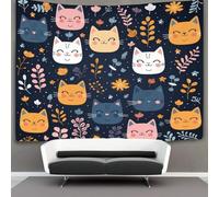 Le chat 3D Effet Tapisserie Art Mural Tapisserie Murales Tapisserie Murale Tissu Pour La DécoSourision De Chambre À Coucher, DécoSourisions Murales, Art Mural, Nappes Tenture Murale 180cmx230cm