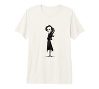 Le Chat adoré d'Edgar Allan Poe T-Shirt Haut de Gamme