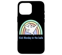 Le Chat Arc-en-Ciel de Kick Monday in The Balls Coque pour iPhone 16 Pro Max