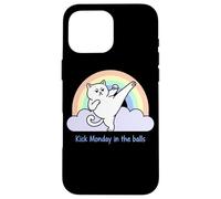 Le Chat Arc-en-Ciel de Kick Monday in The Balls Coque pour iPhone 16 Pro Max