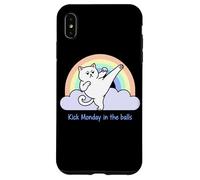 Le Chat Arc-en-Ciel de Kick Monday in The Balls Coque pour iPhone XS Max