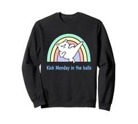 Le Chat Arc-en-Ciel de Kick Monday in The Balls Sweatshirt
