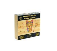 Le chat curieux puzzle bois, b c