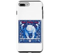 Le Chat de Noël islandais, légende de Noël, Motif Folklorique Sombre Coque pour iPhone 7 Plus/8 Plus