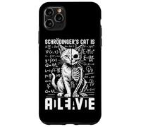 Le Chat de Schrodinger est Vivant et Mort | Physique quantique Coque pour iPhone 11 Pro Max